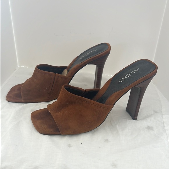 Aldo Brown Heeled Sandals - Picture 2 of 8